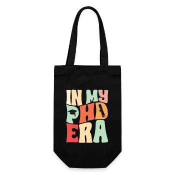 PhD Graduate Doktorgrad Ph.D. Promotion - Geschenkbeutel für Flaschen - Schwarz - Vorne