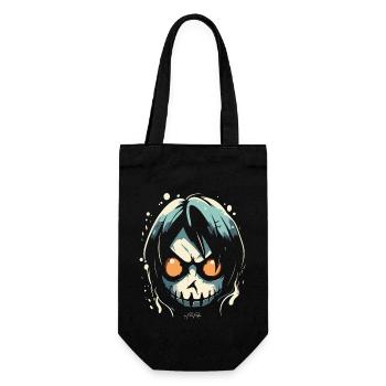A cartoon comic manga villain - Gift Bag for Bottles - black - Front