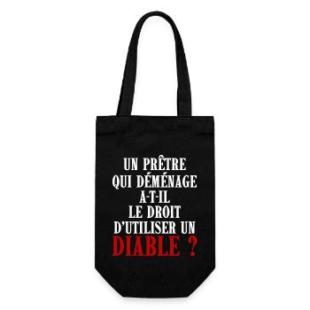 cadeau homme, femme, humour, t-shirt humoristique - Sac à bouteille - noir - Devant