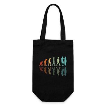 Evolution of Surfing - Gift Bag for Bottles - black - Front