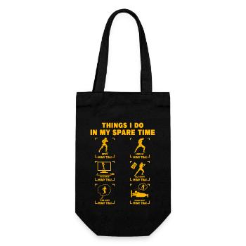 Ce que je fais pendant mon temps libre Muay Thai - Sac à bouteille - noir - Devant