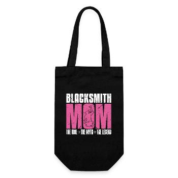 Blacksmith Mom The Idol The Myth The Ironworker - Gift Bag for Bottles - black - Front
