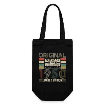 Vintage des années 1950 - légendaire 74e anniversaire - Sac à bouteille - noir - Devant