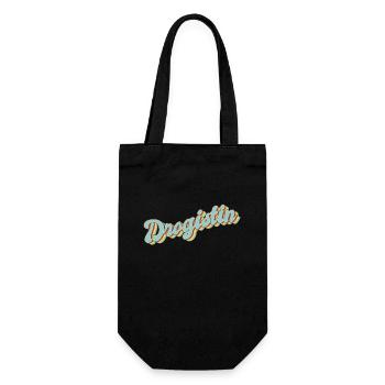 Apotheker Abschluss-Geschenk Drogistin - Geschenkbeutel für Flaschen - Schwarz - Vorne