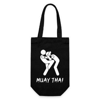 Muay Thai - Gift Bag for Bottles - black - Front