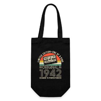 Legendary vintage '42 - Gift Bag for Bottles - black - Front