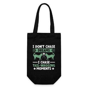 Dog Lover Photography Loves Dog Photographer Dogs - Gift Bag for Bottles - black - Front