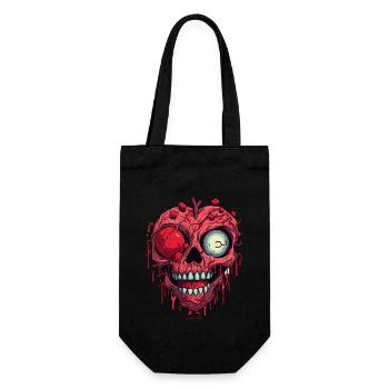 Cœur de zombie - Sac à bouteille - noir - Devant