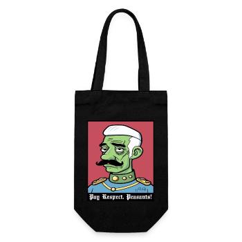 Pay respect, ye peasants - the nobleman - Gift Bag for Bottles - black - Front