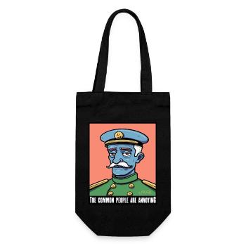The common people are annoying, aristocrat - Gift Bag for Bottles - black - Front
