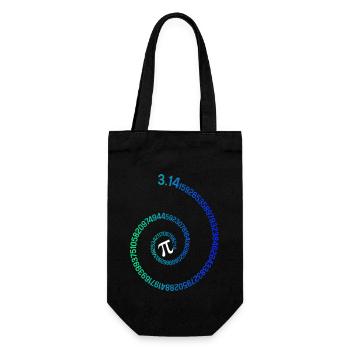 Pi Spirale Nouveauté Math Geek 3.14 Pi Jour - Sac à bouteille - noir - Devant