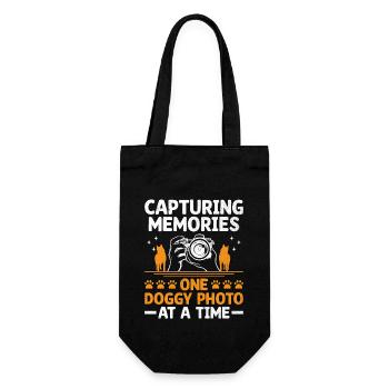 Dog Lover Photography Loves Dog Photographer Dogs - Gift Bag for Bottles - black - Front