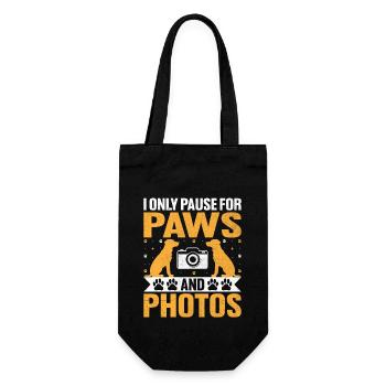 Dog Lover Photography Loves Dog Photographer Dogs - Gift Bag for Bottles - black - Front