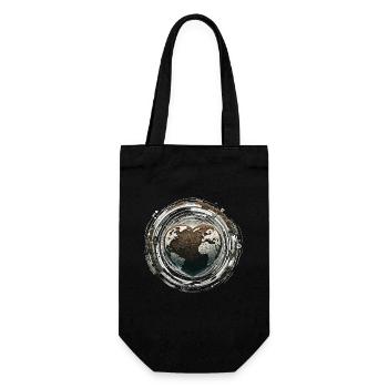 Worm farming earthworm gardening vermiculture - Gift Bag for Bottles - black - Front