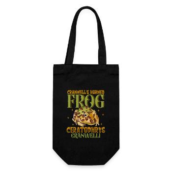 Chaco-Hornfrosch - Geschenkbeutel für Flaschen - Schwarz - Vorne