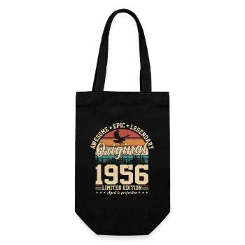 68 Anniversaire Millésime 1956 Rétro - Sac à bouteille - noir - Devant