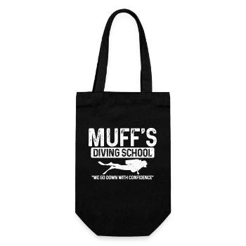 Diving Funny Vintage Diver Gift - Gift Bag for Bottles - black - Front