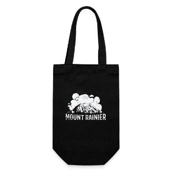 Mount Rainier Washington Cascade Range - Gift Bag for Bottles - black - Front