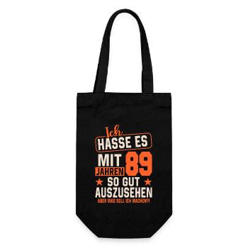Legendärer 89. Geburtstag - Geschenkbeutel für Flaschen - Schwarz - Vorne
