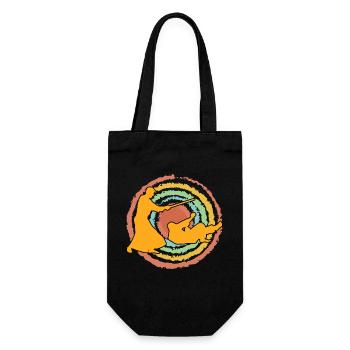 Aikido - Geschenkbeutel für Flaschen - Schwarz - Vorne