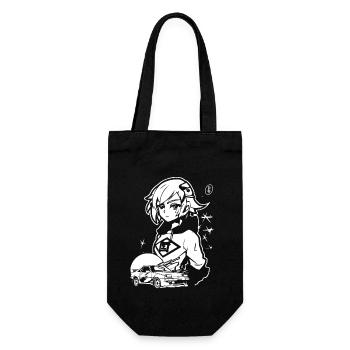 Girls also love JDM cars - Gift Bag for Bottles - black - Front