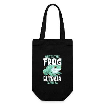 Korallenfinger-Laubfrosch - Geschenkbeutel für Flaschen - Schwarz - Vorne