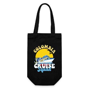 Colombia Cruise Squad Family Vacation Trip - Gift Bag for Bottles - black - Front