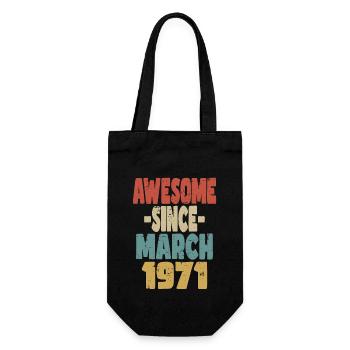 Génial mars 1971 - Sac à bouteille - noir - Devant