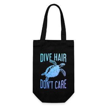 Diving Funny Vintage Diver Gift - Gift Bag for Bottles - black - Front