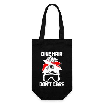 Diving Funny Vintage Diver Gift - Gift Bag for Bottles - black - Front