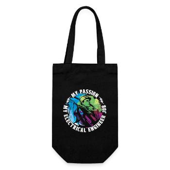 Electrical Engineer My Passion My Engineer Lineman - Gift Bag for Bottles - black - Front