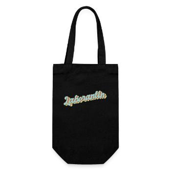 Chemiker Abschluss-Geschenk Laborantin - Geschenkbeutel für Flaschen - Schwarz - Vorne