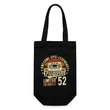 Legendary vintage 1952 - Gift Bag for Bottles - black - Front