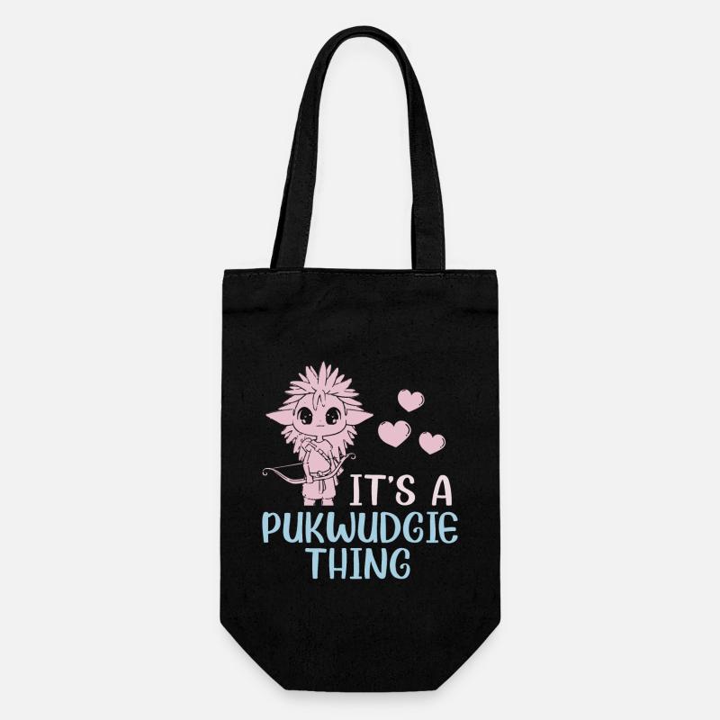 Pukwudgie Cryptid Folklore Myths - Gift Bag for Bottles - black