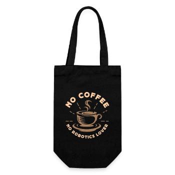 Amateur de robotique Pas de café Pas d’ordinateur Amateur de café - Sac à bouteille - noir - Devant