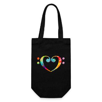 Bassist Bass Gitarre Lustiges Geschenk - Geschenkbeutel für Flaschen - Schwarz - Vorne