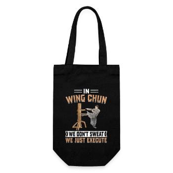 En Wing Chun, on ne transpire pas, on exécute tout simplement - Sac à bouteille - noir - Devant