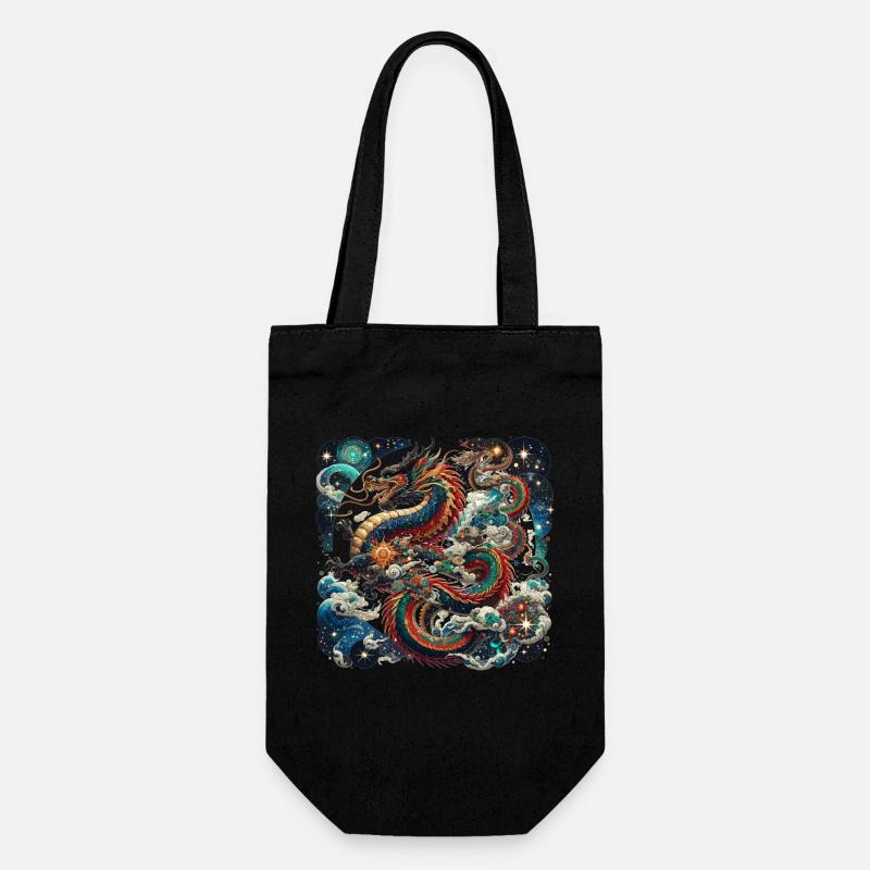 Dragon Zodiaque Chinois - Sac à bouteille - noir