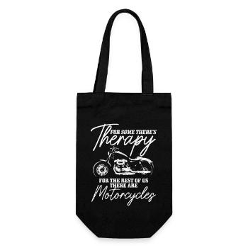 Motorcycle Biker Funny Gift - Gift Bag for Bottles - black - Front