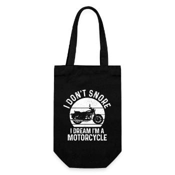 Motorcycle Biker Funny Gift - Gift Bag for Bottles - black - Front