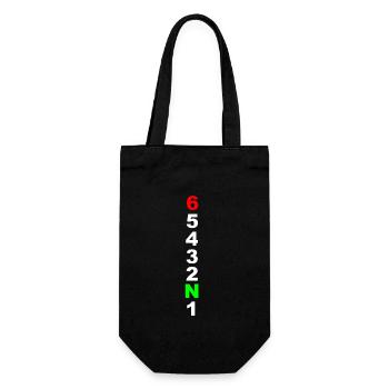 Motorcycle Biker Funny Gift - Gift Bag for Bottles - black - Front