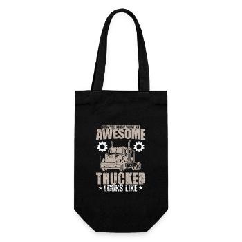 vous savez maintenant à quoi ressemble un camionneur génial - Sac à bouteille - noir - Devant