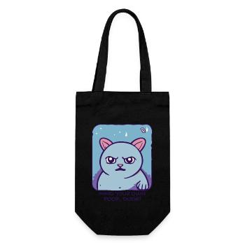 of your passive, aggressive cat - Gift Bag for Bottles - black - Front