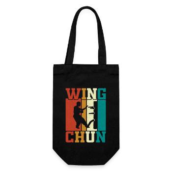 Wing Chun - Geschenkbeutel für Flaschen - Schwarz - Vorne