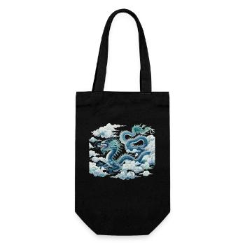 Dragon Chinese Art - Gift Bag for Bottles - black - Front