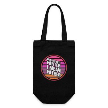 World's Best Farter I Mean Father - Gift Bag for Bottles - black - Front