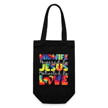Nurse Midwife Birth Worker Faith - Gift Bag for Bottles - black - Front