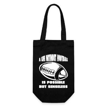 Football Player American Football Football Coach - Gift Bag for Bottles - black - Front