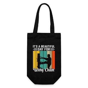 C’est une belle journée pour le Wing Chun - Sac à bouteille - noir - Devant