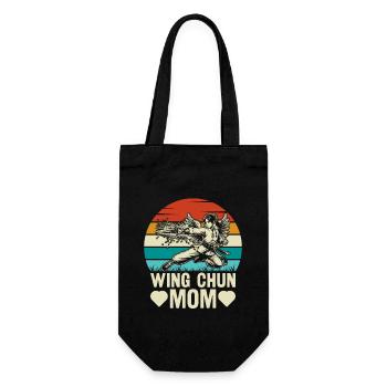 Wing Chun Mom - Gift Bag for Bottles - black - Front